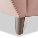 Edison Sofa Dark Feet Blush Pink from Roseland Furniture