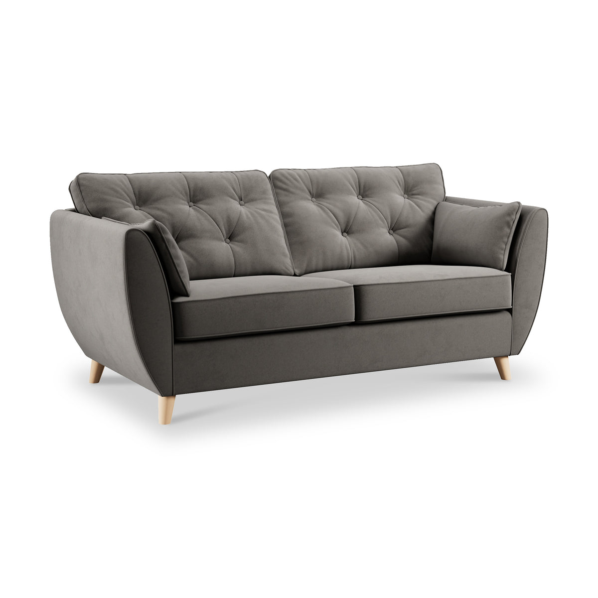 Edison 3 Seater Sofa Light Feet Asphalt from Roseland Furniture