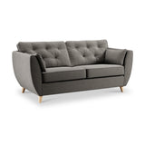 Edison 3 Seater Sofa Light Feet Asphalt from Roseland Furniture