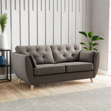 Edison 3 Seater Sofa Light Feet Asphalt from Roseland Furniture