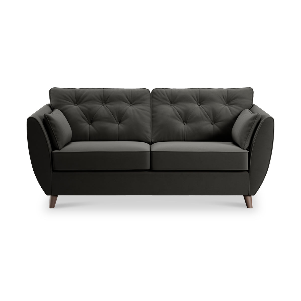 Edison 3 Seater Sofa Dark Feet Black from Roseland Furniture