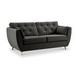 Edison 3 Seater Sofa Light Feet Black from Roseland Furniture