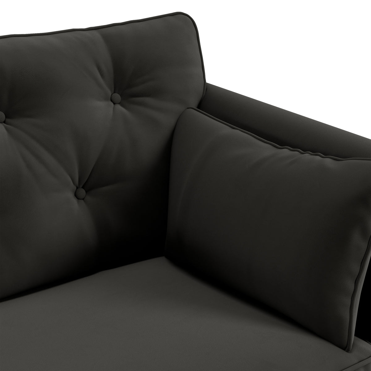 Edison Sofa Black Cushion from Roseland Furniture