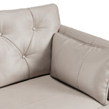 Edison Leather Sofa Cloud Grey from Roseland Furniture