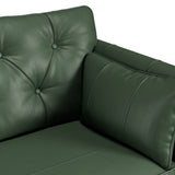 Edison Leather Sofa Hunter Green from Roseland Furniture