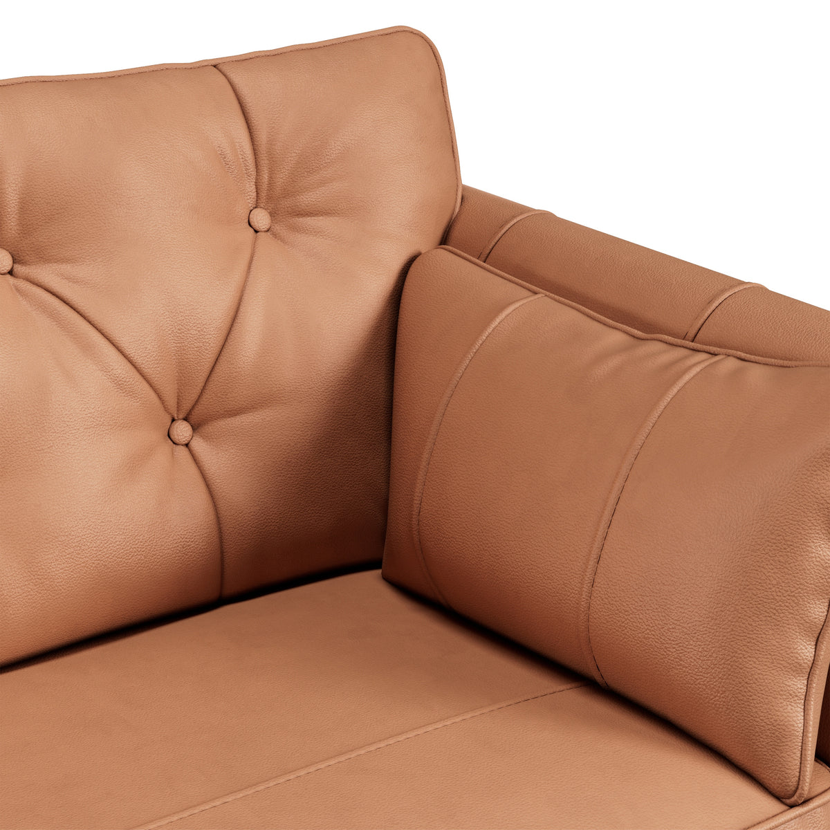 Edison Leather Sofa Saddle from Roseland Furniture