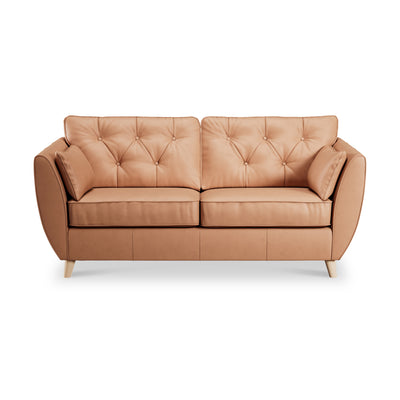 Edison Leather 3 Seater Sofa