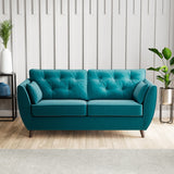 Edison 3 Seater Sofa Dark Feet Mallard from Roseland Furniture