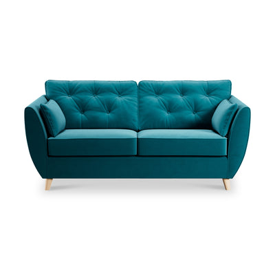 Edison Velvet 3 Seater Sofa