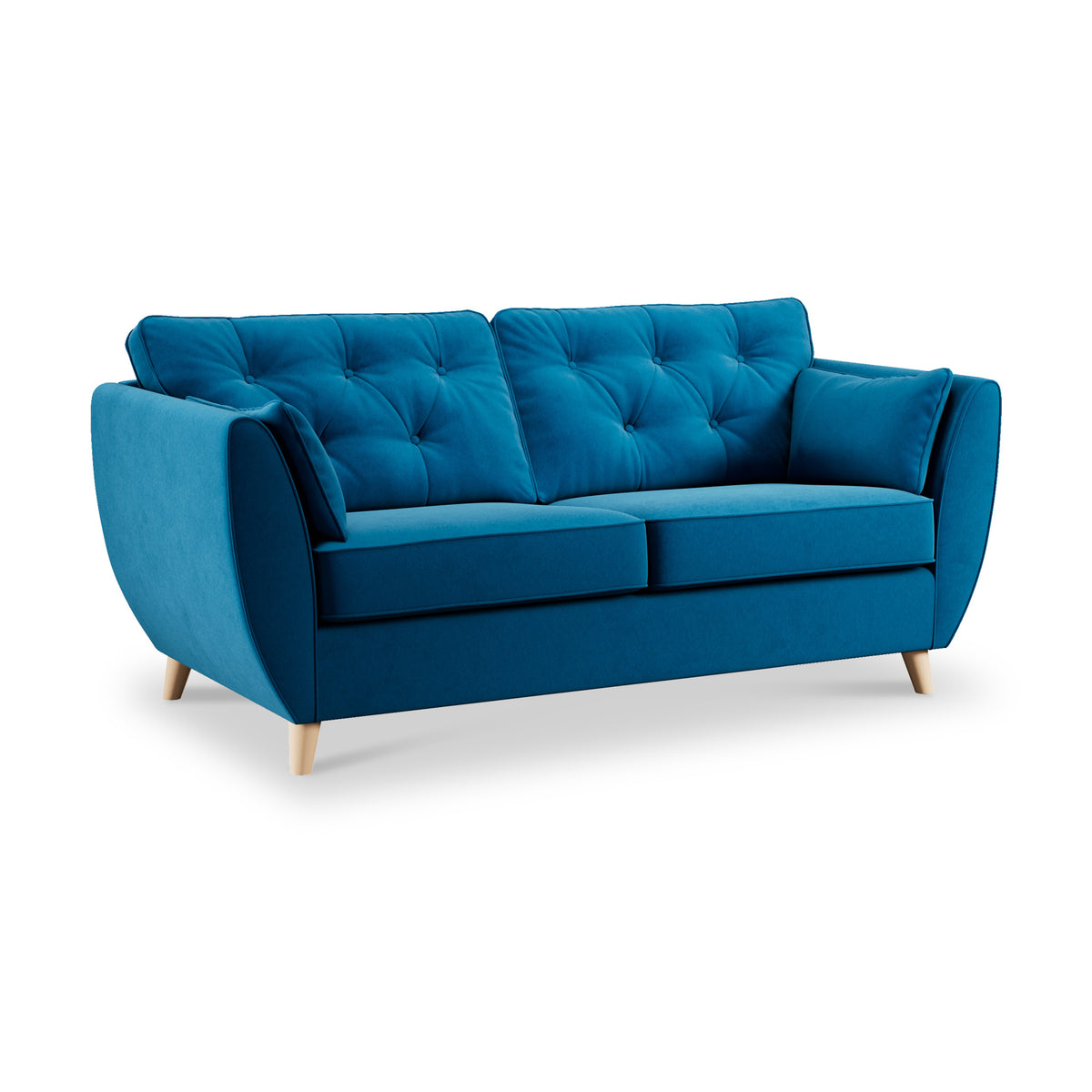 Edison 3 Seater Sofa Light Feet Marine from Roseland Furniture