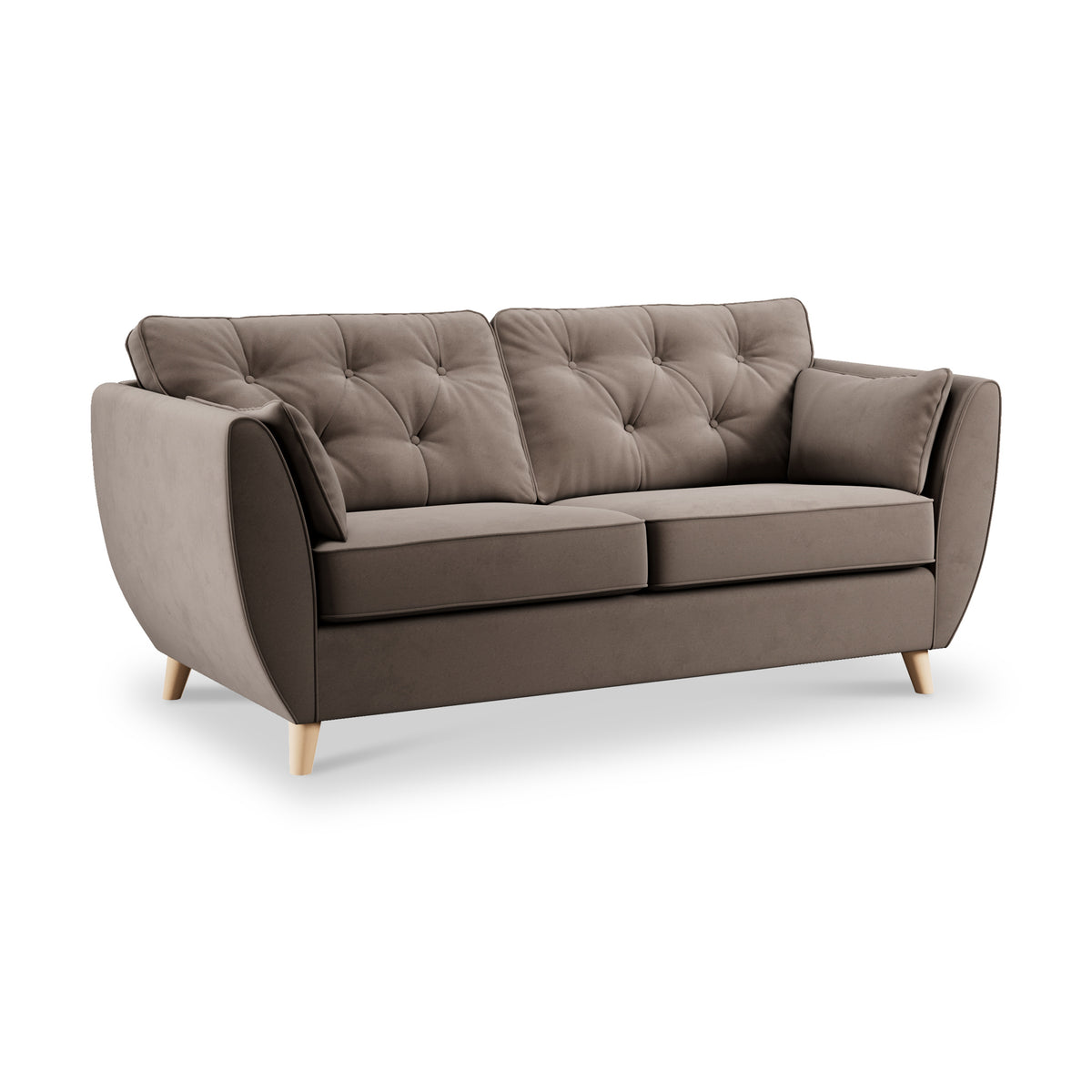 Edison 3 Seater Sofa Light Feet Mole from Roseland Furniture