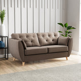 Edison 3 Seater Sofa Light Feet Mole from Roseland Furniture