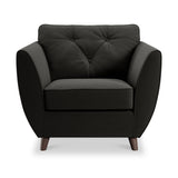 Edison Armchair Dark Feet Black from Roseland Furniture
