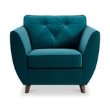 Edison Armchair Dark Feet Mallard from Roseland Furniture