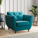 Edison Armchair Dark Feet Mallard from Roseland Furniture