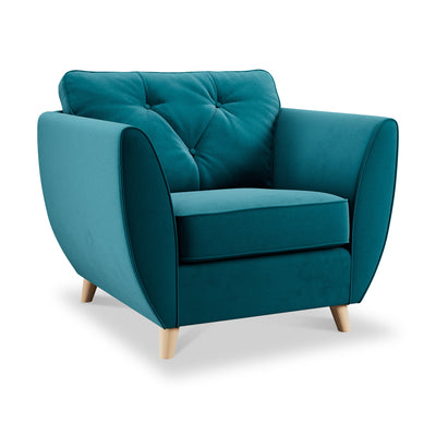 Edison Velvet Armchair