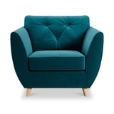 Edison Armchair Light Feet Mallard from Roseland Furniture