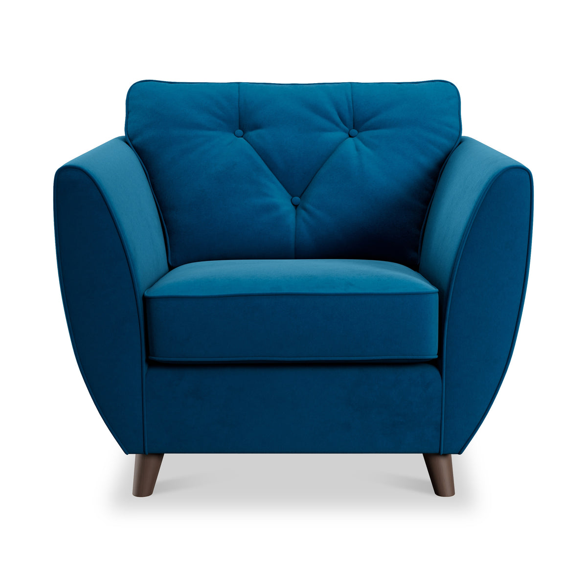 Edison Armchair Dark Feet Marine from Roseland Furniture