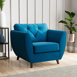 Edison Armchair Dark Feet Marine from Roseland Furniture