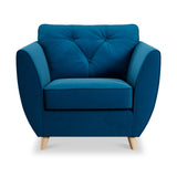 Edison Armchair Light Feet Marine from Roseland Furniture