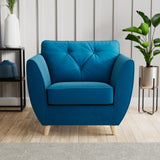 Edison Armchair Light Feet Marine from Roseland Furniture
