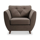 Edison Armchair Dark Feet Mole from Roseland Furniture