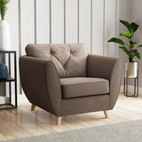 Edison Armchair Light Feet Mole from Roseland Furniture