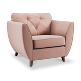 Edison Armchair Dark Feet Blush from Roseland Furniture