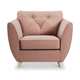 Edison Armchair Light Feet Blush from Roseland Furniture