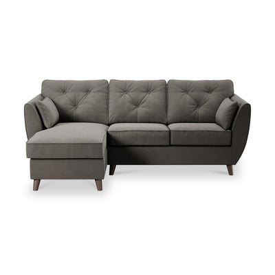 Edison Velvet Chaise Sofa