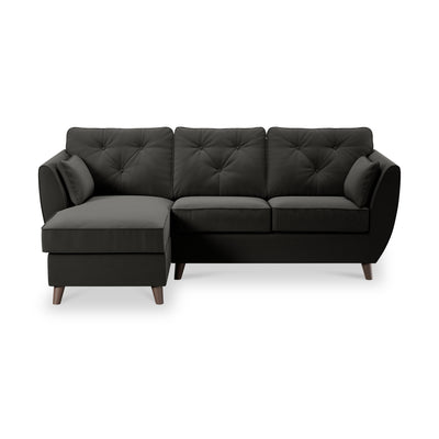 Edison Velvet Chaise Sofa