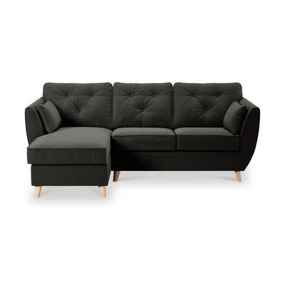 Edison Velvet Chaise Sofa