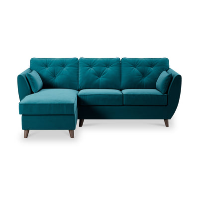 Edison Velvet Chaise Sofa