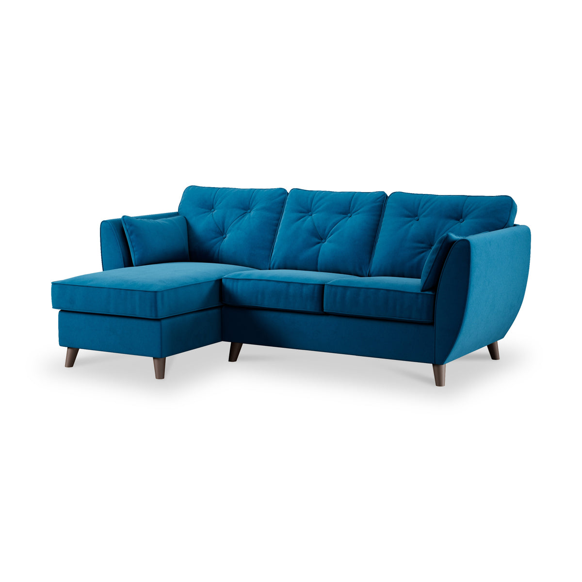 Edison Chaise LH Dark Feet Marine from Roseland Furniture