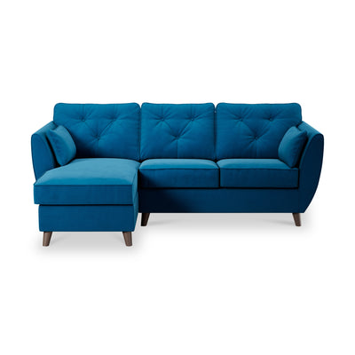 Edison Velvet Chaise Sofa