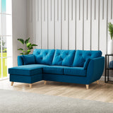 Edison Chaise LH Light Feet Marine from Roseland Furniture