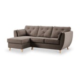 Edison Chaise LH Light Feet Mole from Roseland Furniture