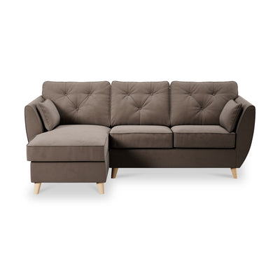 Edison Velvet Chaise Sofa