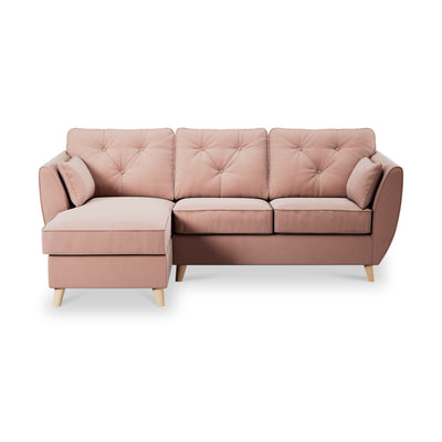 Edison Velvet Chaise Sofa