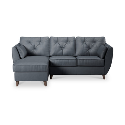 Edison Leather Chaise Sofa