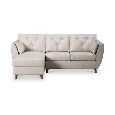 Edison Leather Chaise Sofa