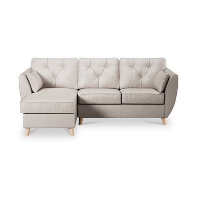 Edison Leather Chaise Sofa
