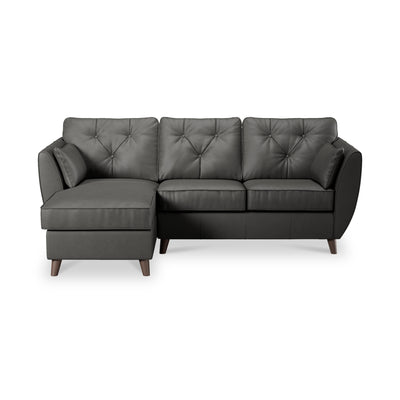 Edison Leather Chaise Sofa