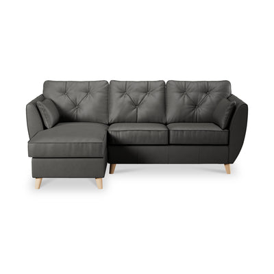 Edison Leather Chaise Sofa