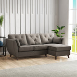 Edison Chaise RH Dark Feet Asphalt Dims from Roseland Furniture