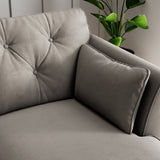 Edison Chaise RH Light Feet Asphalt  Cushion from Roseland Furniture