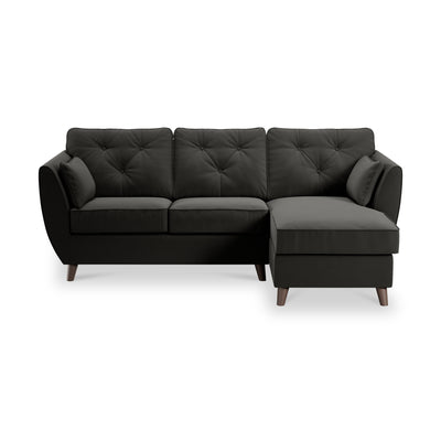 Edison Velvet Chaise Sofa