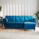 Edison Chaise RH Dark Feet Marine from Roseland Furniture