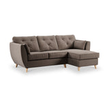 Edison Chaise RH Light Feet Mole from Roseland Furniture