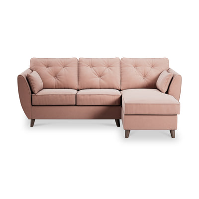 Edison Velvet Chaise Sofa
